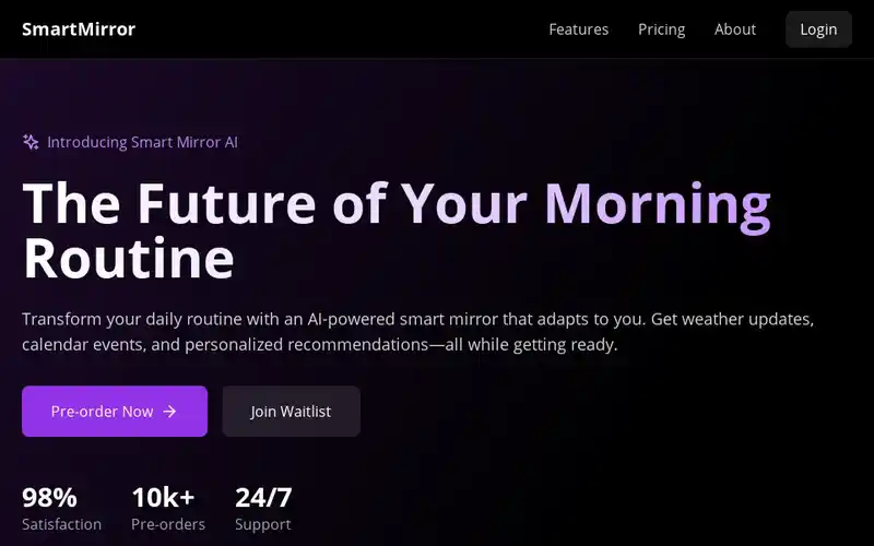 IoT Mirror Interface